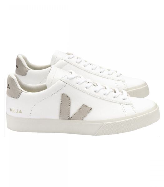 Baskets Campo Chromfree Leather Femme Extra White/Natural/Suede