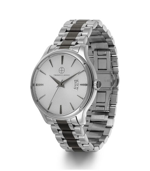 Montre analogique bracelet acier inoxydable date AUGUSTE