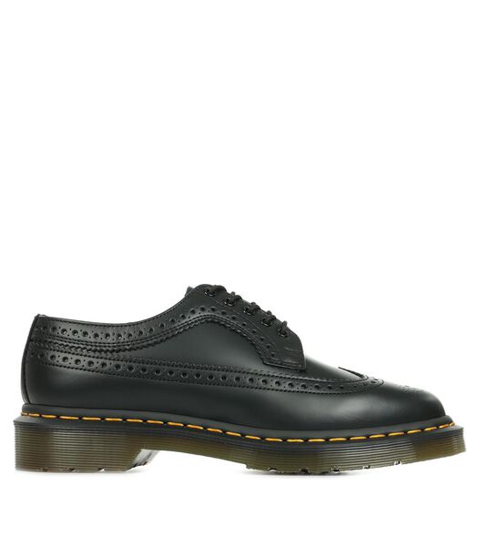 Chaussures 3989 YS Wingtip Brogue Black Smooth