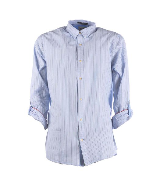 Scotch&Soda Chemise Regular Fit En Popeline À Manches Roll-Up