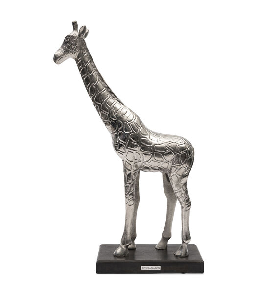 RM Classic Giraffe - Statue Argent Girafe debout