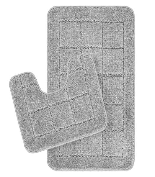 Tapis Salle de Bain SET 2 pièces Lavable Antidérapant