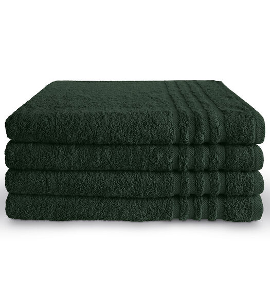 Handdoek 70 x 140 cm Donker Groen - 6 stuks