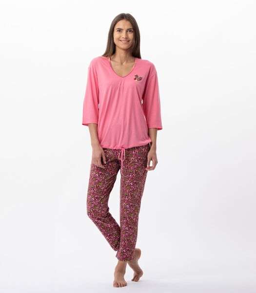 Pyjama pantacourt imprimé fleurs TWIGGY 702