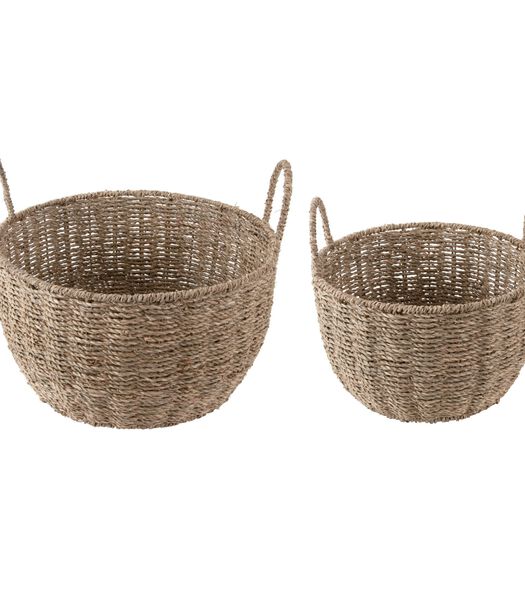 Panier Basket Set Save Medium, Set of 2pcs - Naturel - 35.5x35.5x20cm
