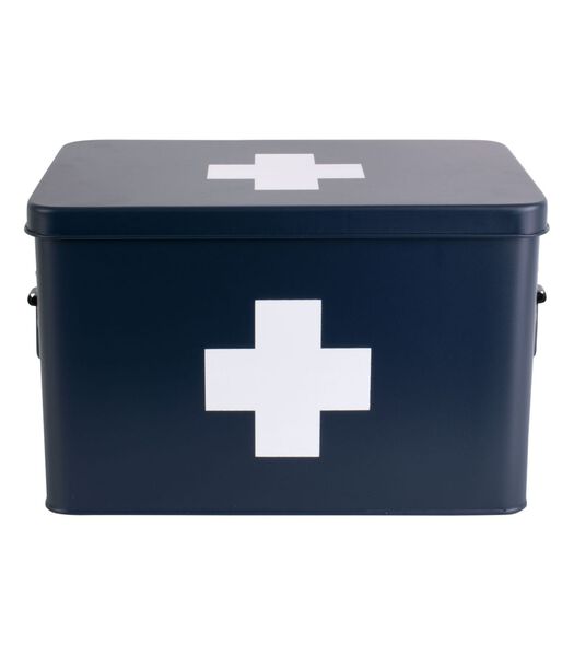 Boîte à pharmacie - bleu foncé - 31,5x19x21cm