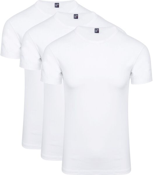 Alan Red T-shirt Ottawa Stretch Blanc (Lot de 3)