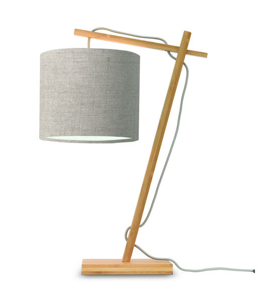 Lampe de table Andes - Bambou/Taupe - 30x18x46cm