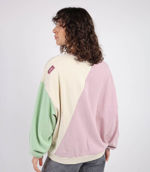 Sweatshirt met ronde hals en kleurvlakken SUMA