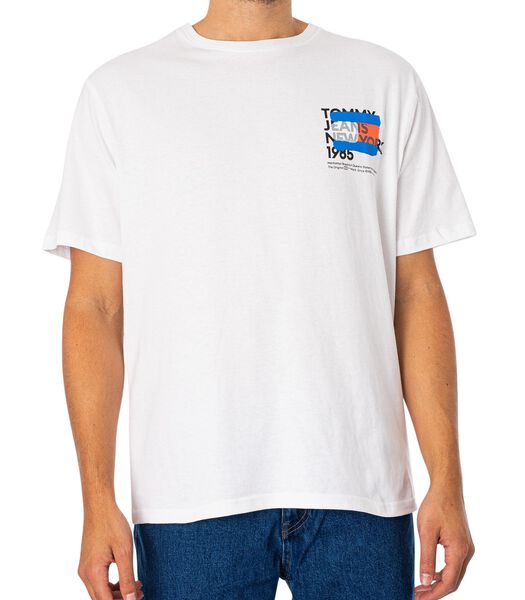 T-Shirt Avec Drapeau Graffiti De New York