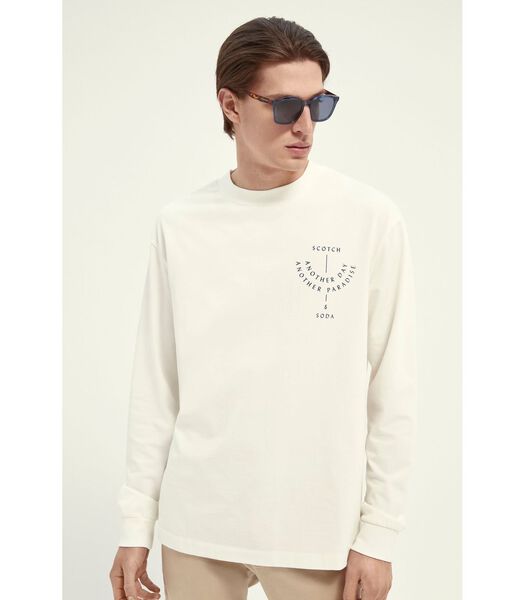 Scotch and Soda T-shirt à manches longues Blanc