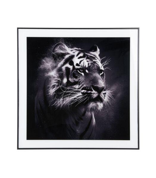 Décoration murale Tiger - Noir - 2x50x50cm