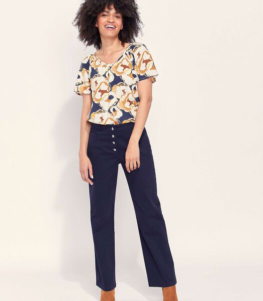 Pantalon droit large coton LAMITTA