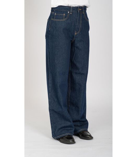 Le jean Performance Original Wide - Denim bleu foncé.