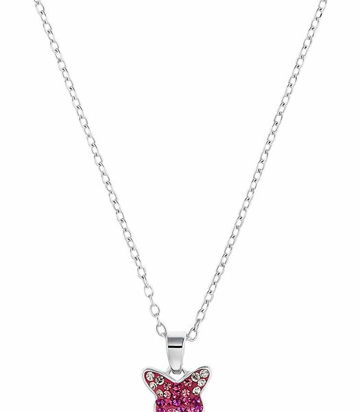 Ketting met hanger voor meisjes, 925 sterling zilver, Preciosa vlinder