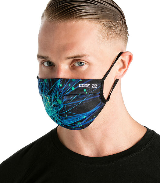 Masque de protection mixte C22 bleu