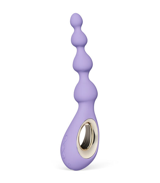 SORAYA Perles Perles Anales Masseur, avec Technologie Bow- Motion et 8 Modèles de Vibration, Vibrateur Anal, Violet Dusk