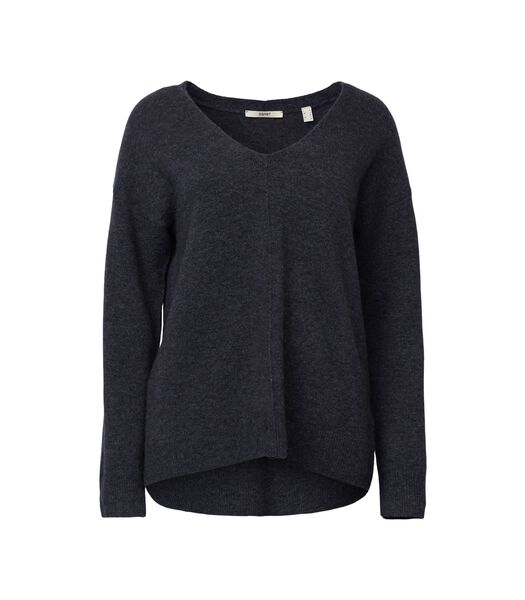 Sweatshirt col en v femme