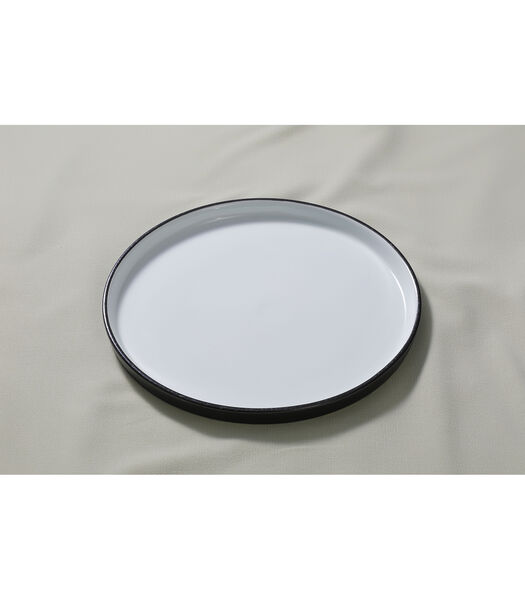 Assiette Cosmic 25 cm Noir Blanc Porcelaine 2 pièce(s)
