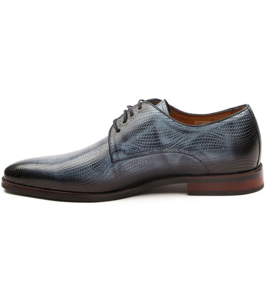 Schoen Derby Monoti Print Blauw