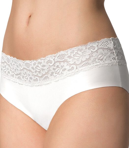 Culotte coutures plates avec dentelle Hipster