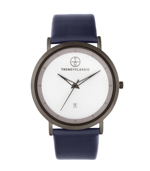 Analoog leren horloge met datum ORION