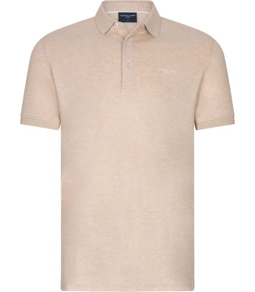 Bavegio Poloshirt Melange Beige