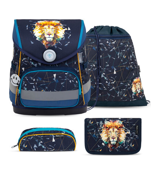 Compact Ergonomische Schooltas Set Lion