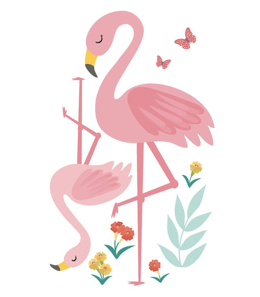 RIO - Grote stickers - Roze flamingo's