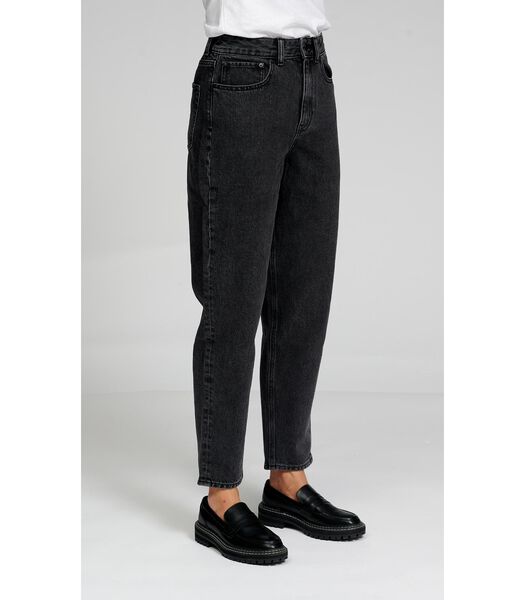 De Originele Performance Mom Jeans - Gewassen Zwarte Denim