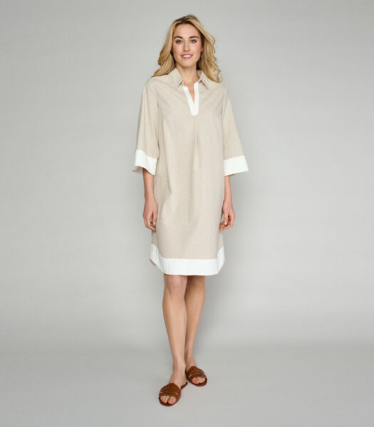 Robe tunique en lin ample