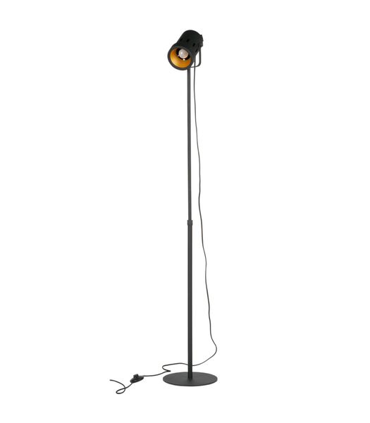 Exclusive Bente Vloerlamp - Metaal - Zwart - 92-162x25x25