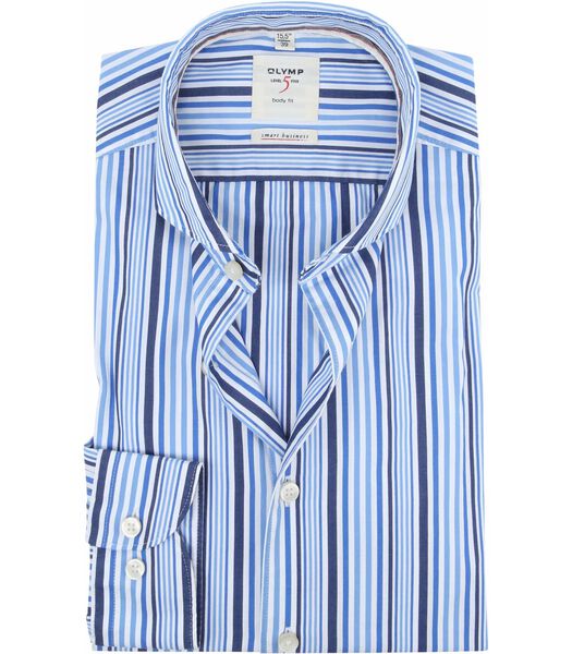 OLYMP Chemise Level 5 Rayures Bleu