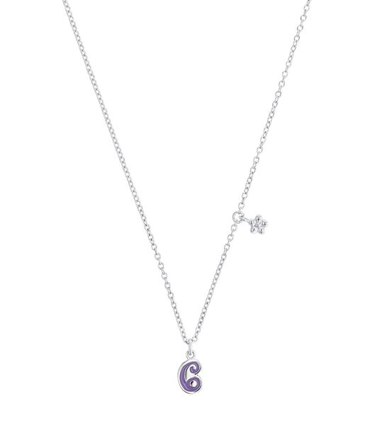 Chaîne avec pendentif pour fille, argent 925 sterling | chiffre