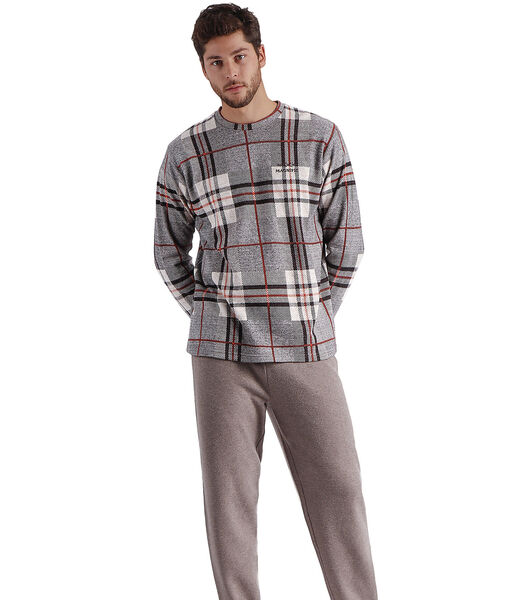 Pyjama loungewear broek en top met lange mouwen Tartan