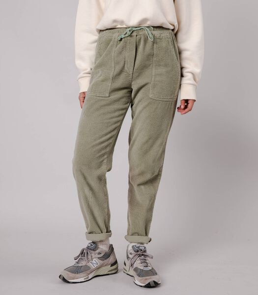 Patch Pocket Corduroy Pants Pale Green