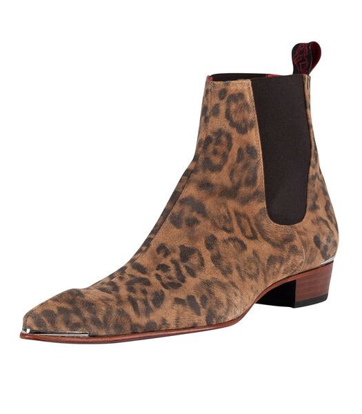 Chelsea Boots Met Luipaardprint