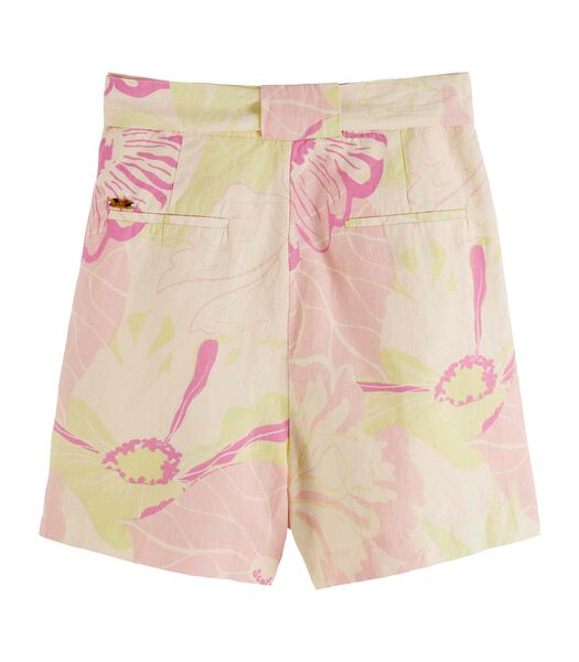 High Rise Casual Printed Shorts