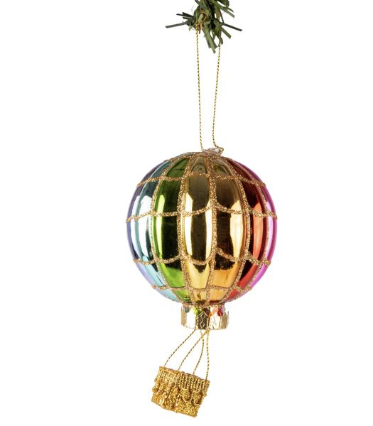 Boule de Noël  Montgolfière 10 cm
