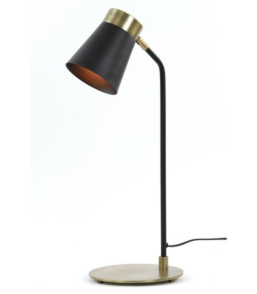 Lampe De Bureau Braja - Noir - 22x20x55 cm