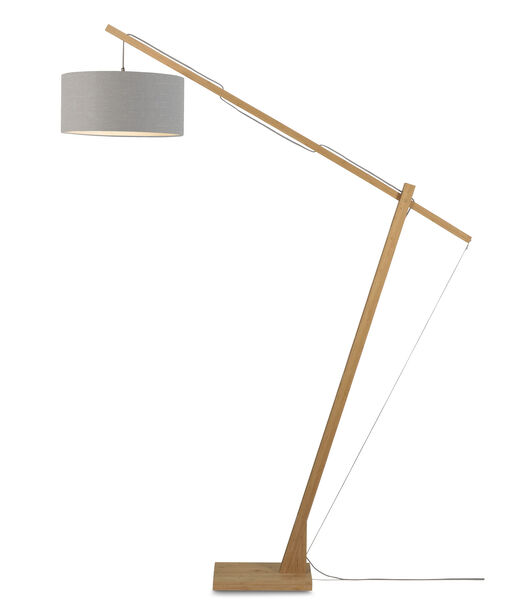 Vloerlamp Montblanc - Bamboe/Lichtgrijs - 175x47x207cm