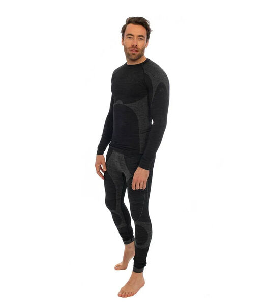 Sous Vetement Thermique Ensemble pour Homme Premium Noir