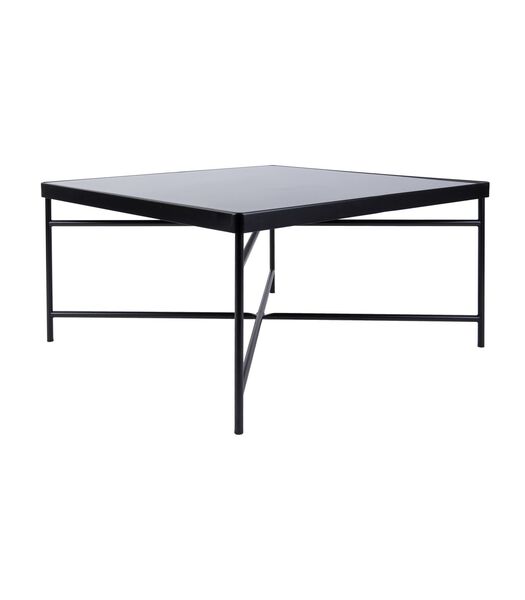 Table de salon Smooth - Noir - 80x80x40cm