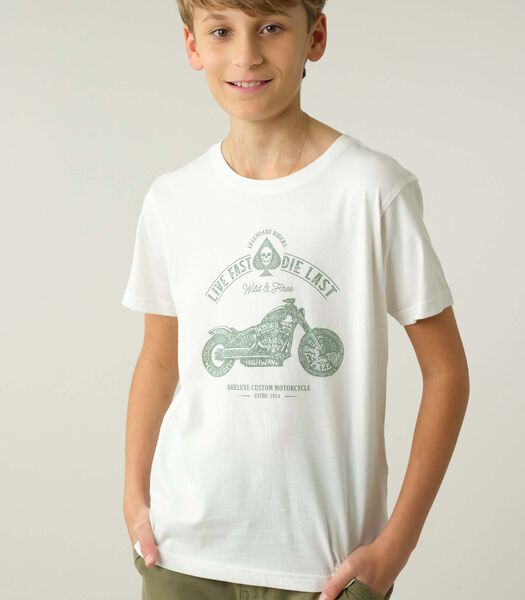 PARK - Jongens t-shirt met parkmotorfiets
