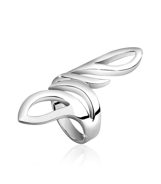 Bague Wickelring Basic Statement Struktur 925 Silber