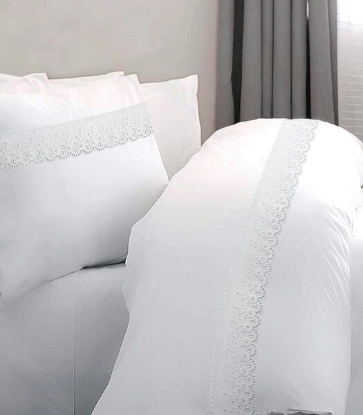 Housse de couette Vienna blanc Coton