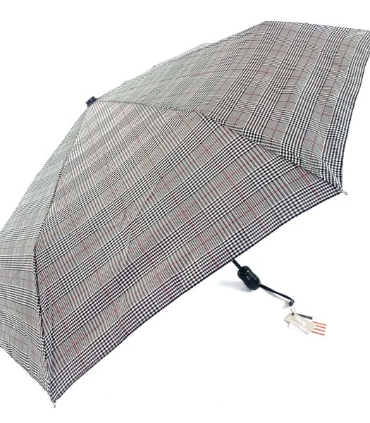 Parapluie Dame Duoparfi écossais gris ligne rouge