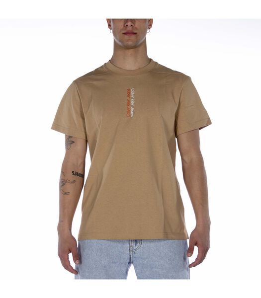 Mirror Logo Tee Beige