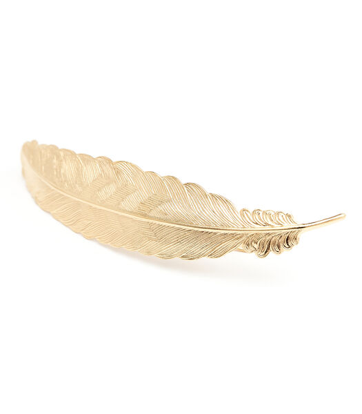 Maxi Barrette Phébé Or Plume