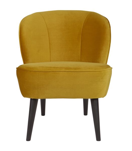 Sara Fauteuil - Velvet - Oker - 59x71x70